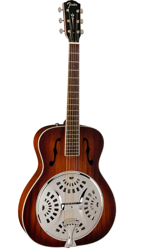 Fender Paramount PR-180E Acoustic-Electric Resonator Guitar Aged Cognac Burst