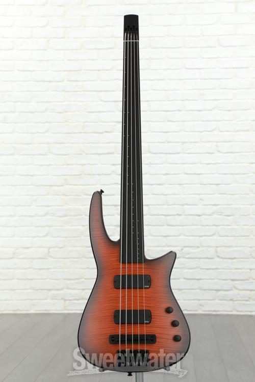 NS Design NXT5a Fretless Radius Bass Guitar - Sunburst