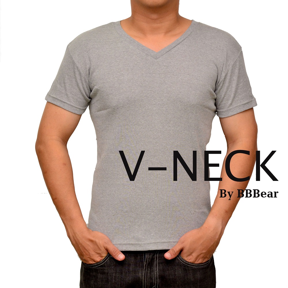 เสื้อยืดคอวี