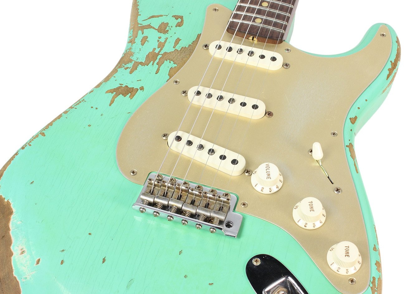 Fender Custom Shop 1959 Heavy Relic Stratocaster - Aged Sea Foam Green - NAMM
