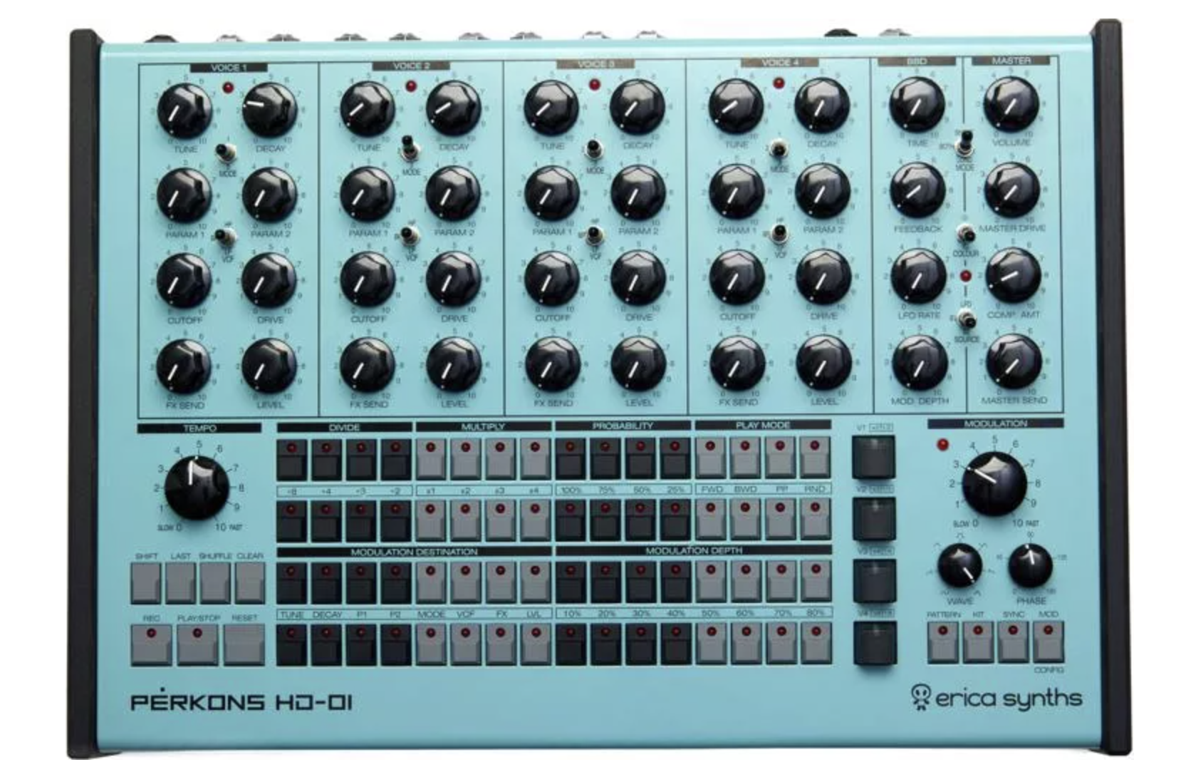 Erica Synths Perkons HD-01 Drum Machine and Rhythm Synthesizer