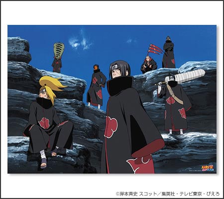 โปสเตอร์พลาสติกใส Naruto Shippuden Clear Poster B (Akatsuki set) Jump Festa (แท้)