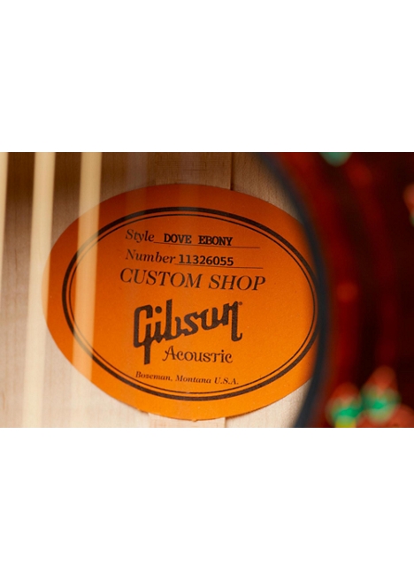 Gibson Limited Edition SSDOEBG17 Dove Special Acoustic-Electric Guitar - Ebony