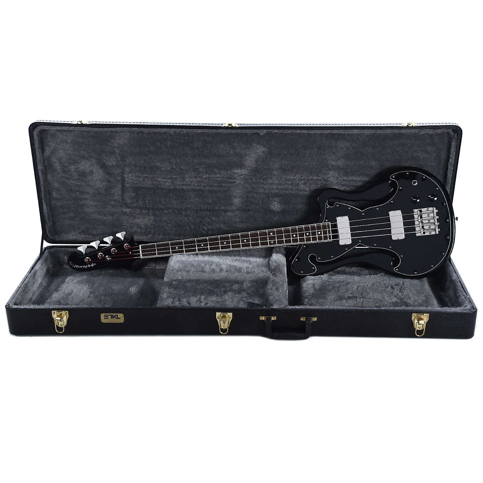 BilT Corvaire Bass Black w/3-Ply Black Pickguard