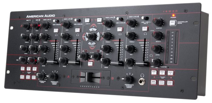American Audio 19MXR 4-Channel MIDILOG DJ Mixer