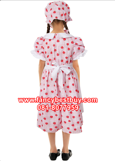 ชุดประจำชาติอเมริกา ชุด Indepence Day ขนาด S 105-115, M 115-125 ชุดกระโปรงยาว+หมวก+ผ้าคาดสีขาว