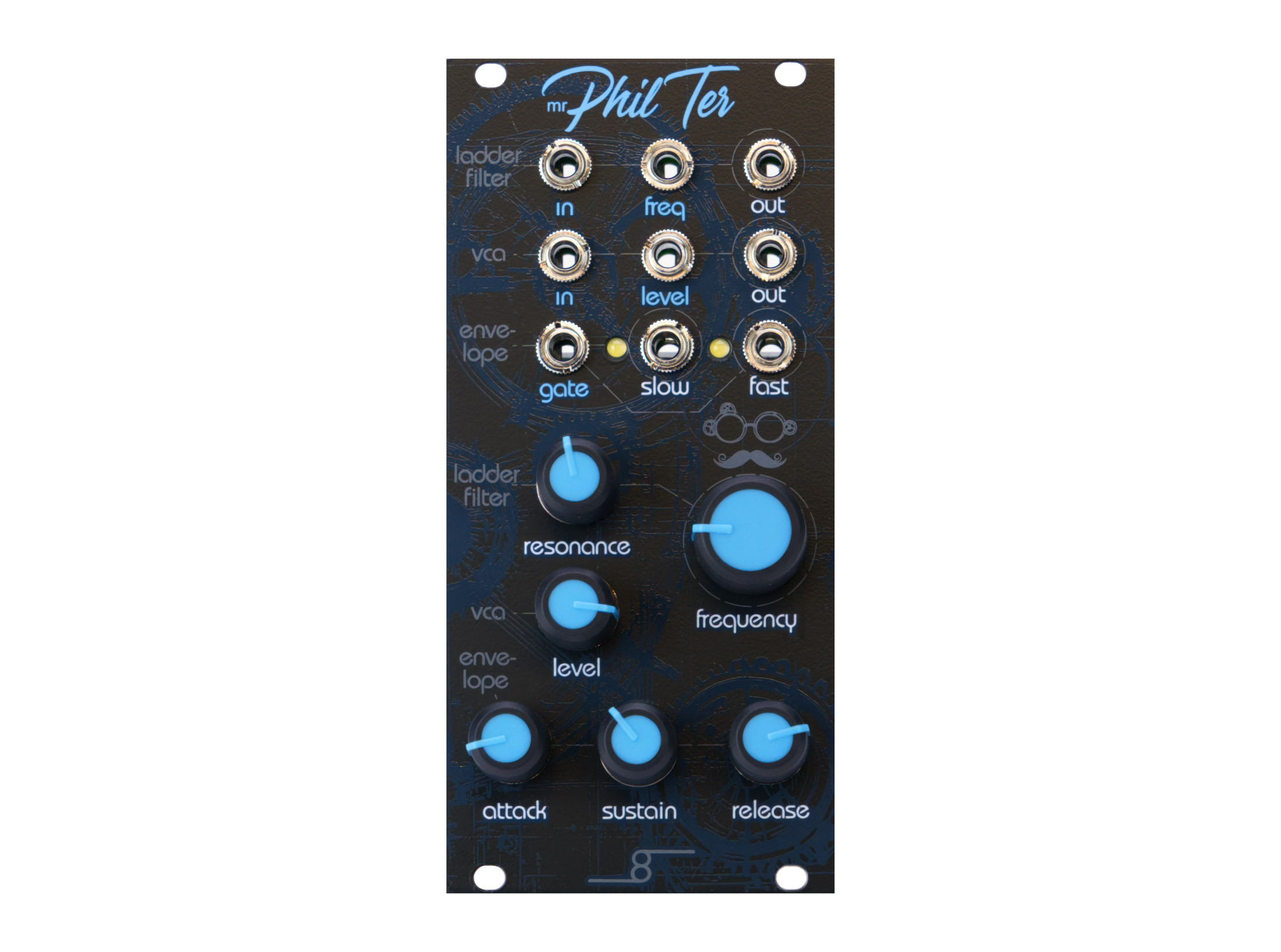 Cre8audio Mr. Phil Ter Eurorack VCA, Filter and Envelope Generator Module