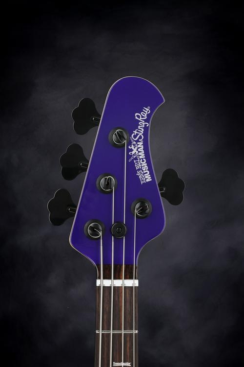 Ernie Ball Music Man StingRay 4 H 3-EQ - Firemist Purple with Matching Headstock, Rosewood Fingerboard