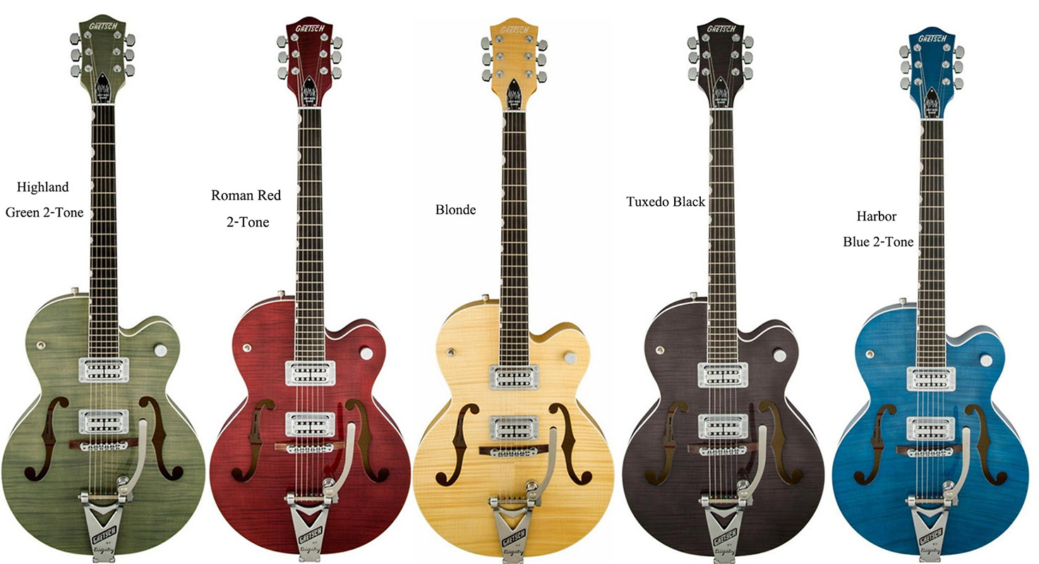Gretsch Guitars G6120SH Brian Setzer Hot Rod Flame Maple Body Semi-Hollow Electric Guitar