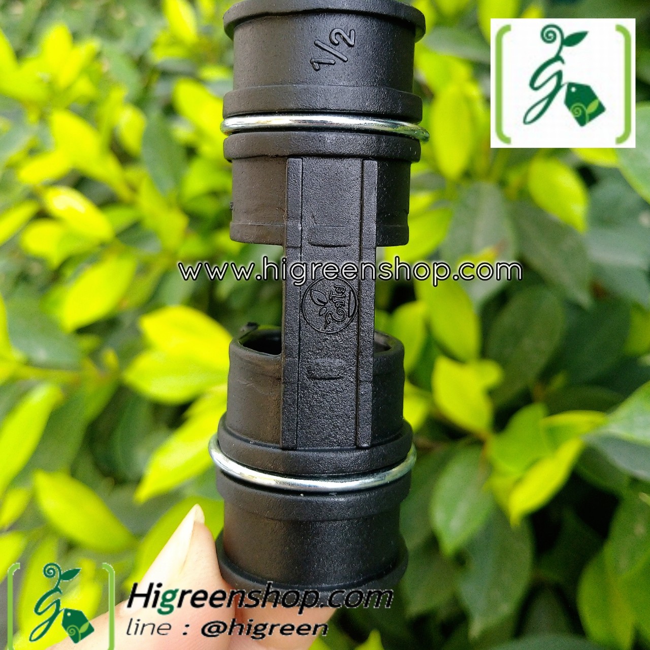 คลิปล็อคสีดำมีสปริง 4 หุน 10 ตัว