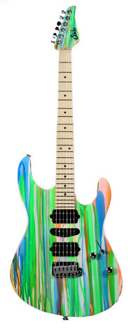 Suhr Pro M4 Guitar - Neon Drip