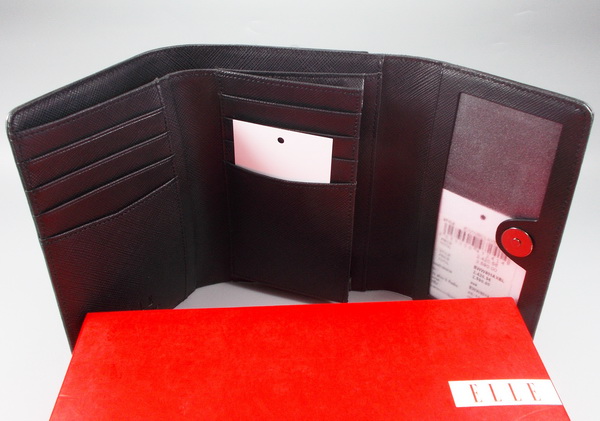 กระเป๋าสตางค์ ELLE ดำ ใหม่ แท้