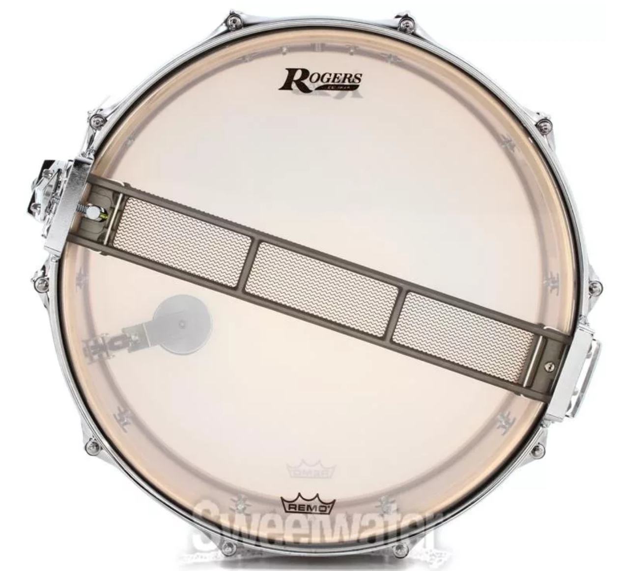 Rogers Drums Dyna-sonic Snare Drum - 6.5 x 14 White Marine Pearl - Beavertail Lugs