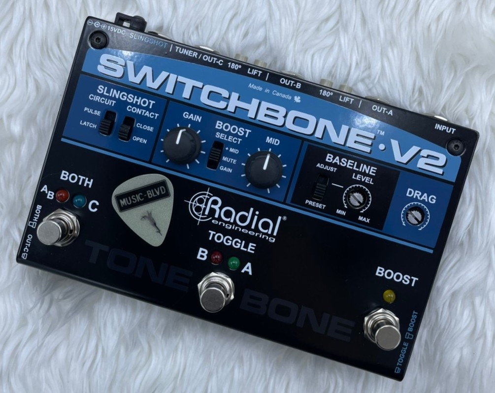 Radial Engineering Switchbone V2 ABY/C Amp Selector and Booster Pedal