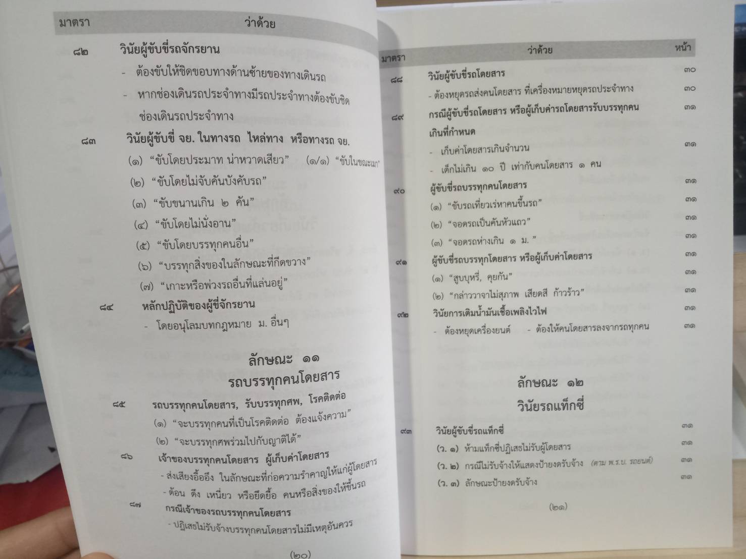 พระราชบัญญัติจราจรทางบก ฉบับสมบูรณ์ เล่มกลาง 2562