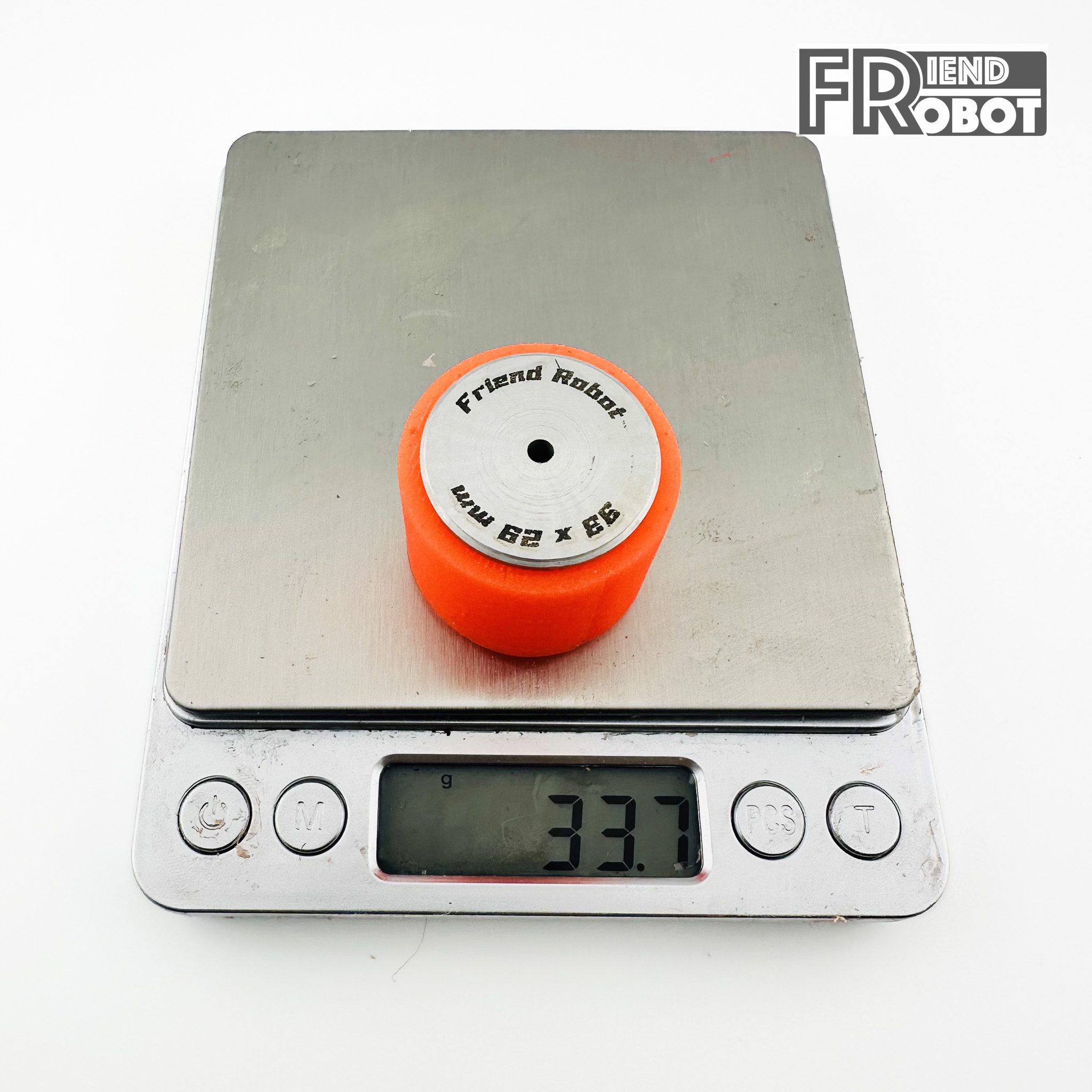 ล้อยางอะลูมิเนียม Friend Robot ขนาด 33 x 29mm
