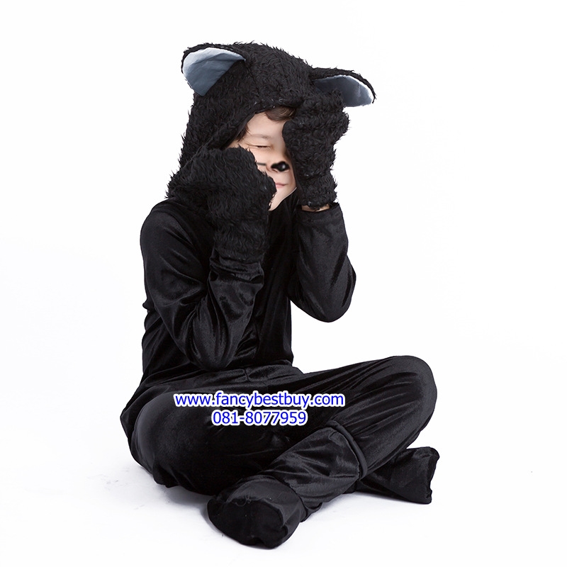 ชุดแฟนซีแมวดำ ชุดแฟนซีเด็ก CAT COSTUME ชุดแฟนซีสัตว์ มี ขนาด S(110-120),L(130-140), XL(140-150)