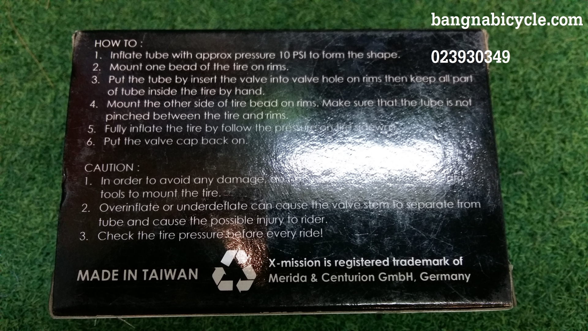 ยางใน X-Mission 26 x 1.5/1.75 จุ๊บเล็ก