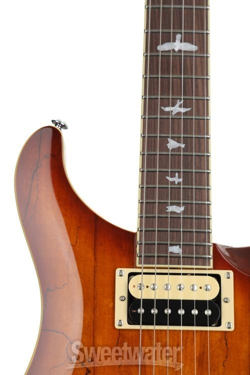 PRS SE Custom 24 Exotic Top - Spalted Maple, Vintage Sunburst