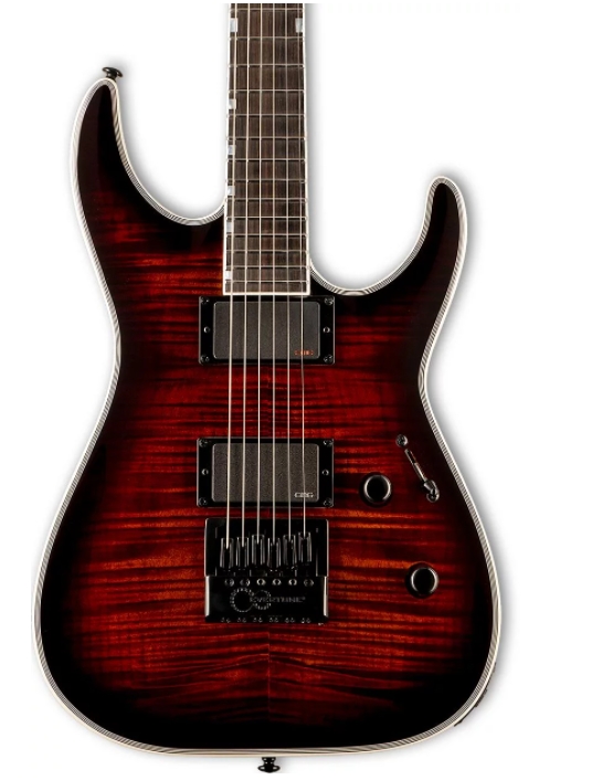 ESP LTD Deluxe MH-1000 EverTune Electric Guitar - Dark Brown Sunburst