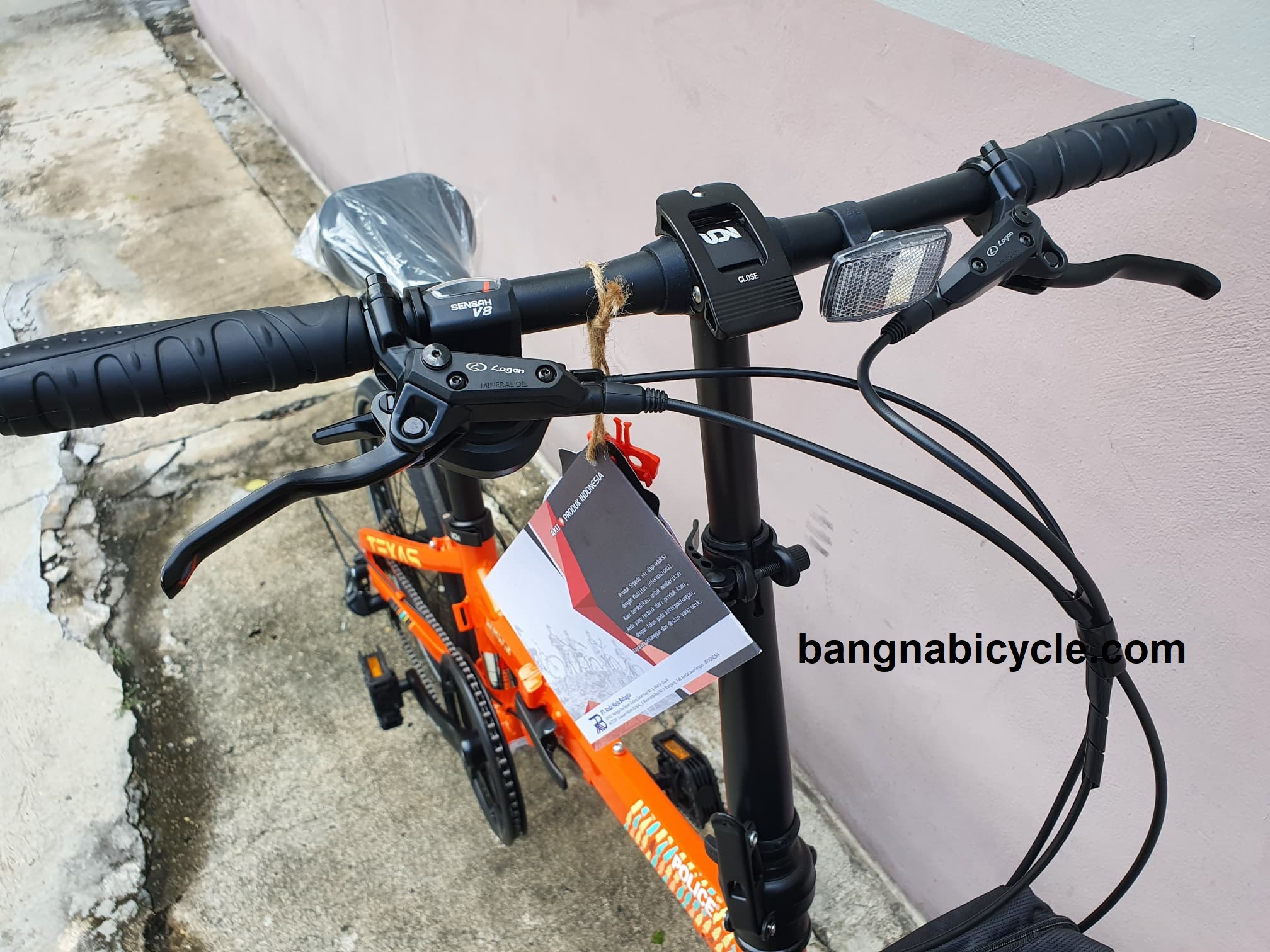 [SALE 20%] รถพับได้เฟรมอลูมิเนียม Police Texas ขนาด 20 นิ้ว มีเกียร์ 8 SP