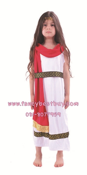 ชุดแฟนซีกรีก ชุดเจ้าหญิงกรีก Athens Princess สำหรับใช้เป็นชุดประจำชาติอาณาจักรกรีก ขนาด M