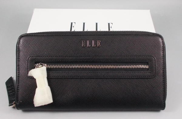กระเป๋าสตางค์ ELLE ดำ-ซิบ ใหม่ แท้