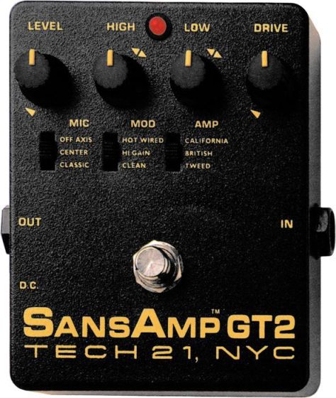 Tech 21 SansAmp GT2 Tube Amp Emulator