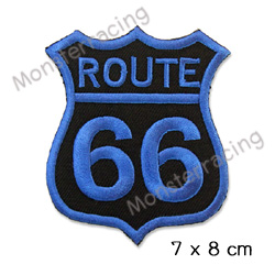 ตัวรีดติดเสื้อน่ารักๆ อาร์มรีดติดเสื้อ ลายการ์ตูน สติ๊กเกอร์รีดติดเสื้อ สีROUTE 66