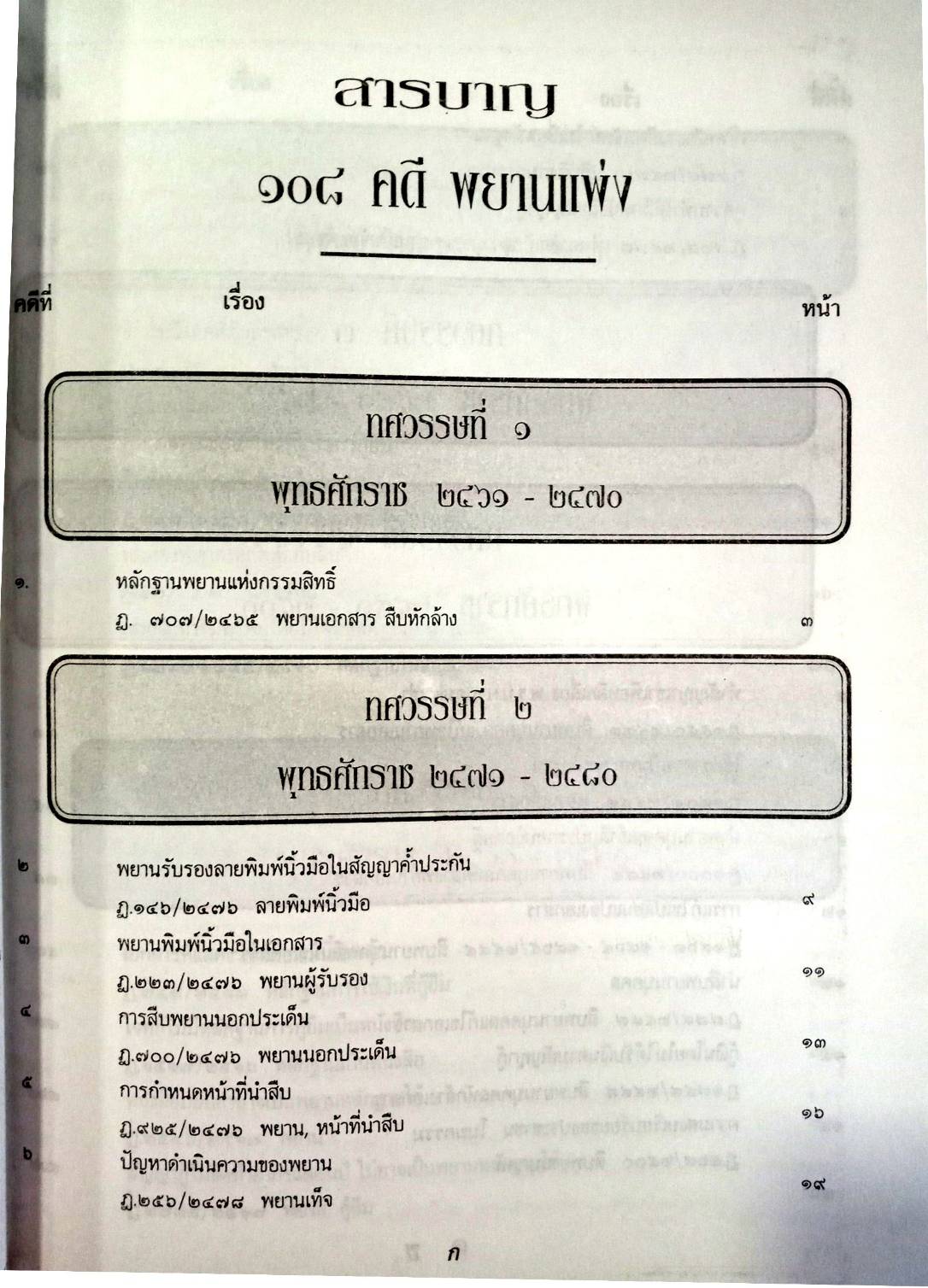 108 คดีพยานแพ่ง : พยานสำคัญในคดีพยานแพ่ง น่ารู้ (หนังสือเก่า มือ1) (5D 02)