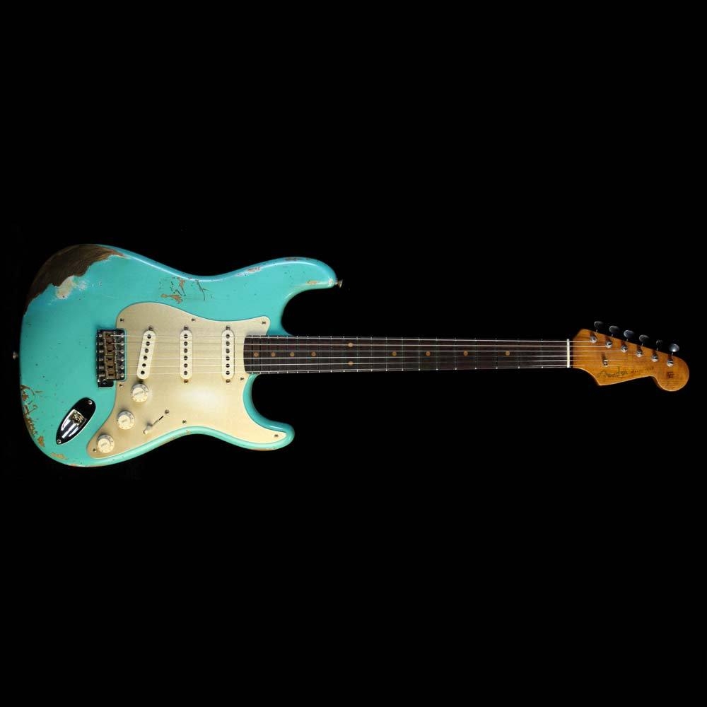 Fender Custom Shop 59 Stratocaster Heavy Relic Electric Guitar - Aged Seafoam Green