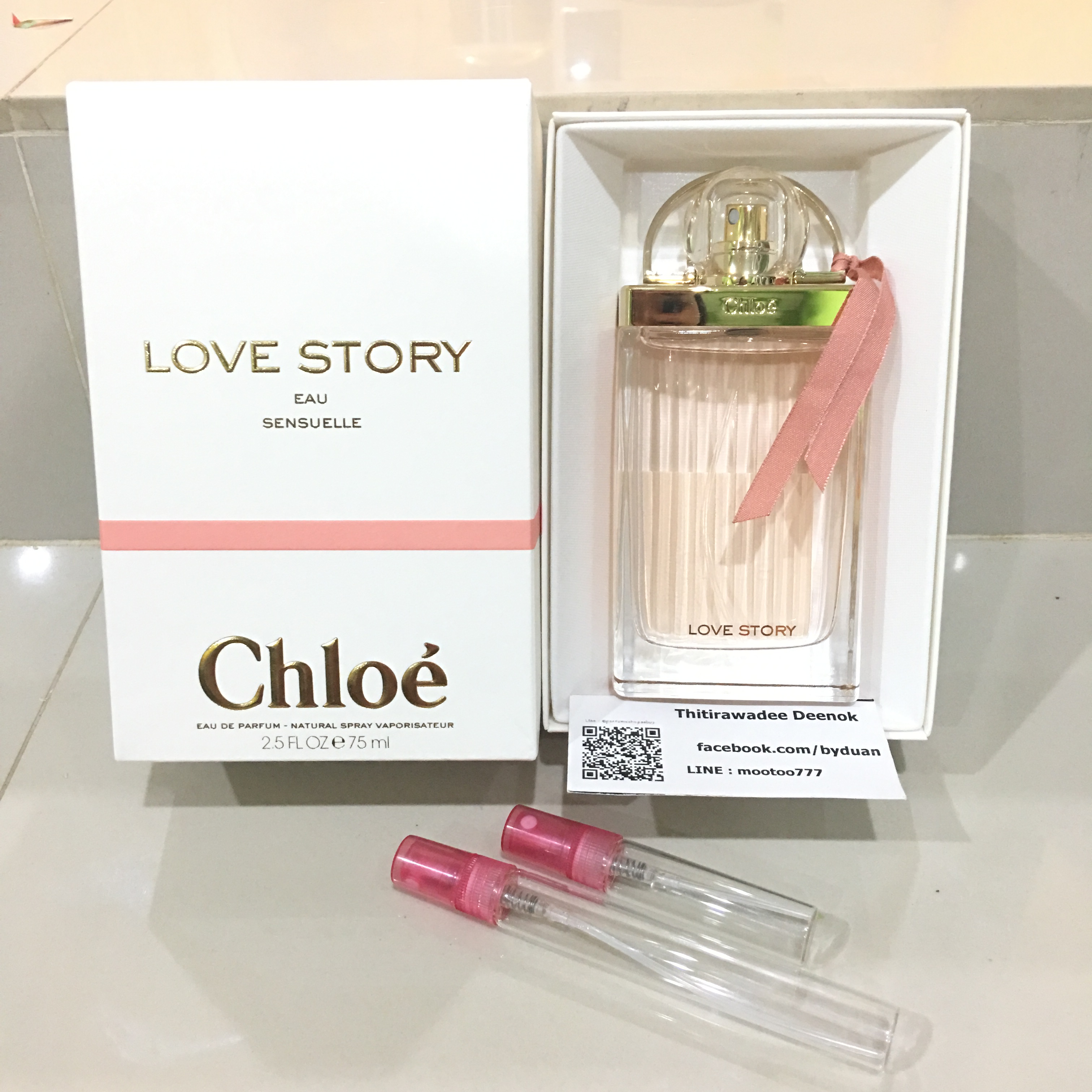 น้ำหอมแท้แบ่งขาย Chloe Love Story Eau Sensuelle EDP 💕Travel Size แบบทดลอง