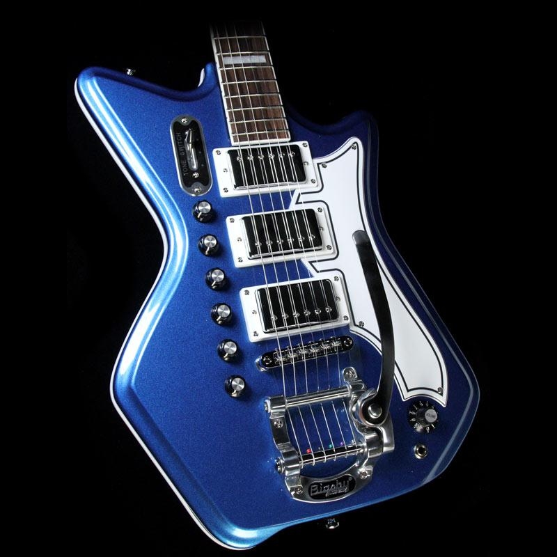 Eastwood Airline 59 3P DLX G. Love Signature Electric Guitar - Black and Blue