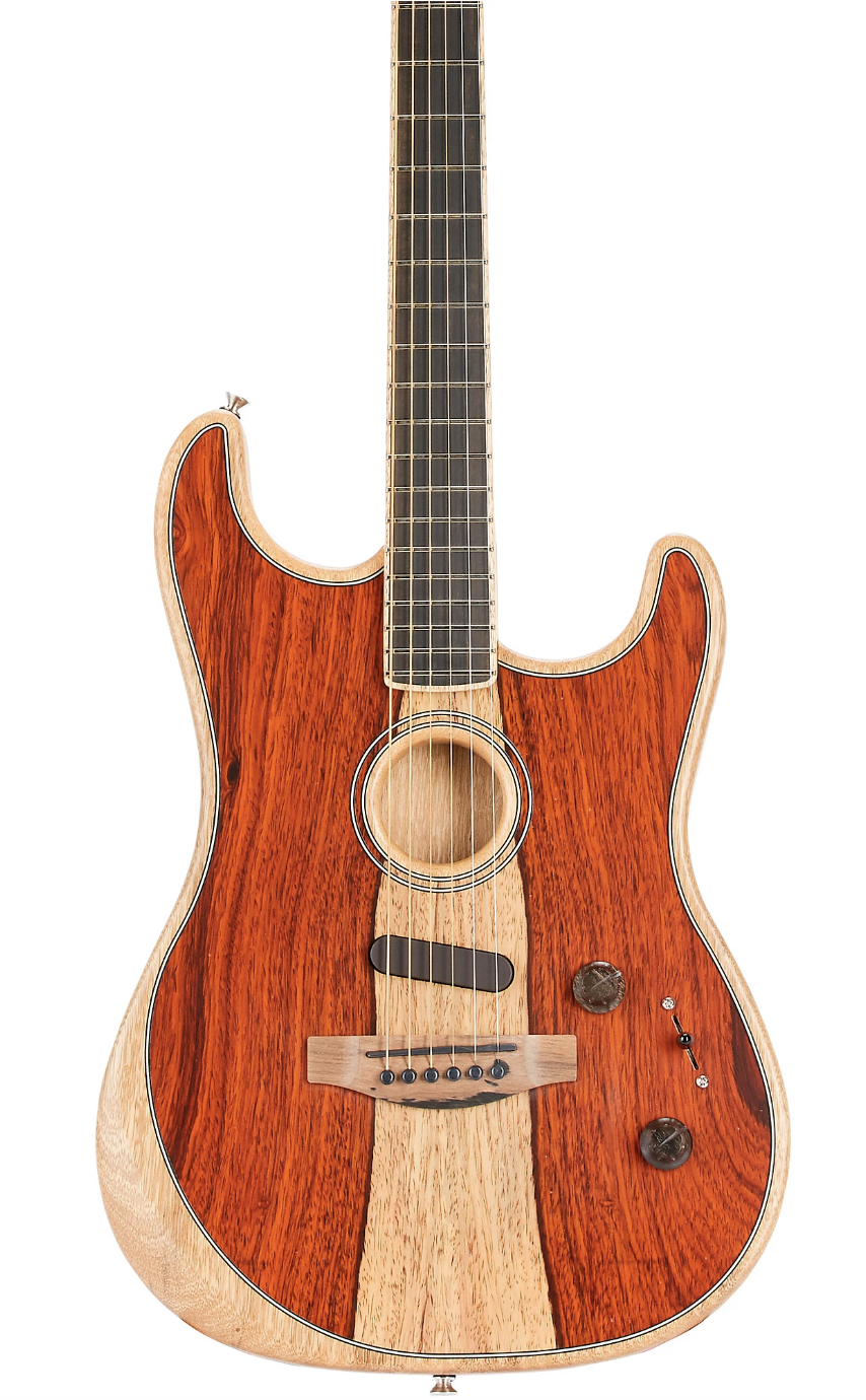 Fender Acoustasonic Stratocaster Exotic Wood Acoustic-Electric Guitar