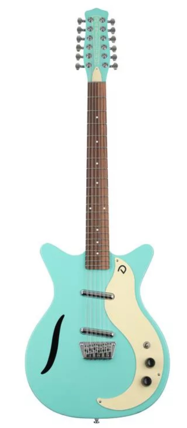Danelectro Vintage 12 String Electric Guitar - Dark Aqua