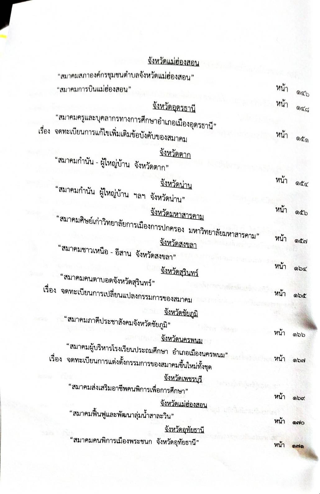 กฎหมายออกใหม่ 73/65 ประกาศกระทรวงมหาดไทย ประกาศรายชื่อฯ ประกาศศาลเยาวชนและครอบครัวจังหวัด.. สมาคม - มูลนิธิ