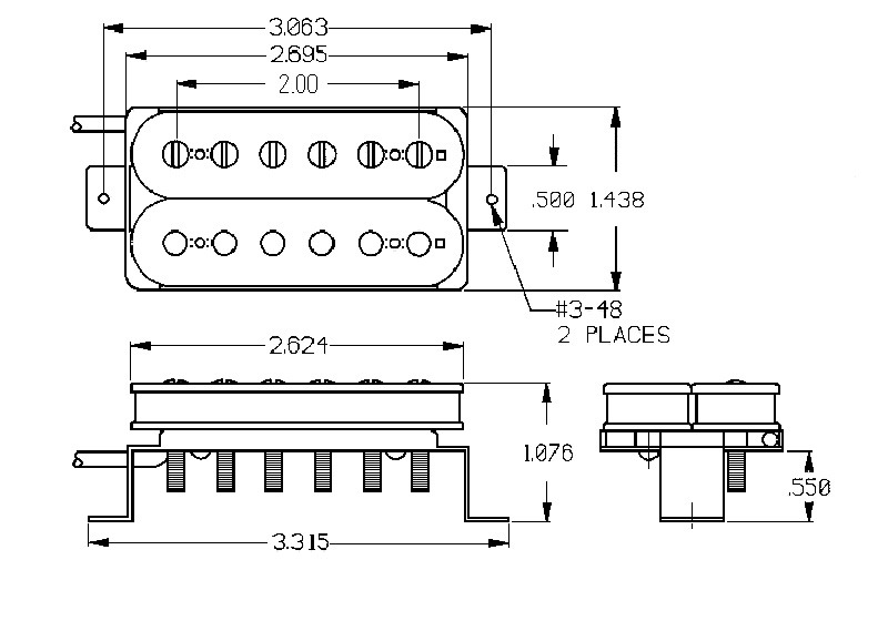 Seymour Duncan SH-55 Seth Lover Neck Humbucker - nickel