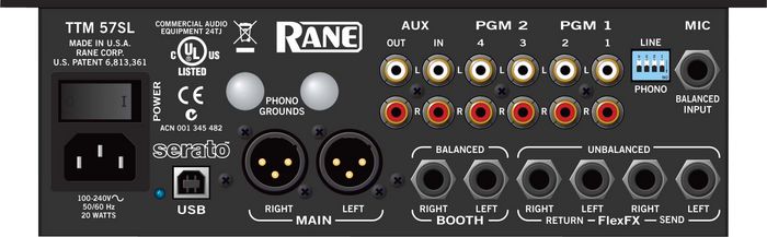 Rane TTM 57SL Performance Mixer with Serato Scratch LIVE Software