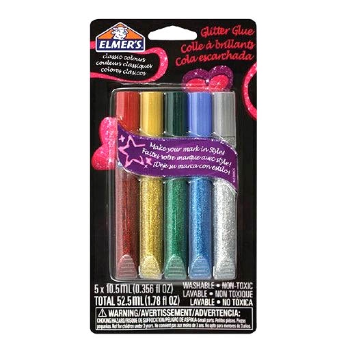 กาว กากเพชร Elmer's glitter glue 5 pens 10.5 ml ( จำนวน 1 แพ็ค)