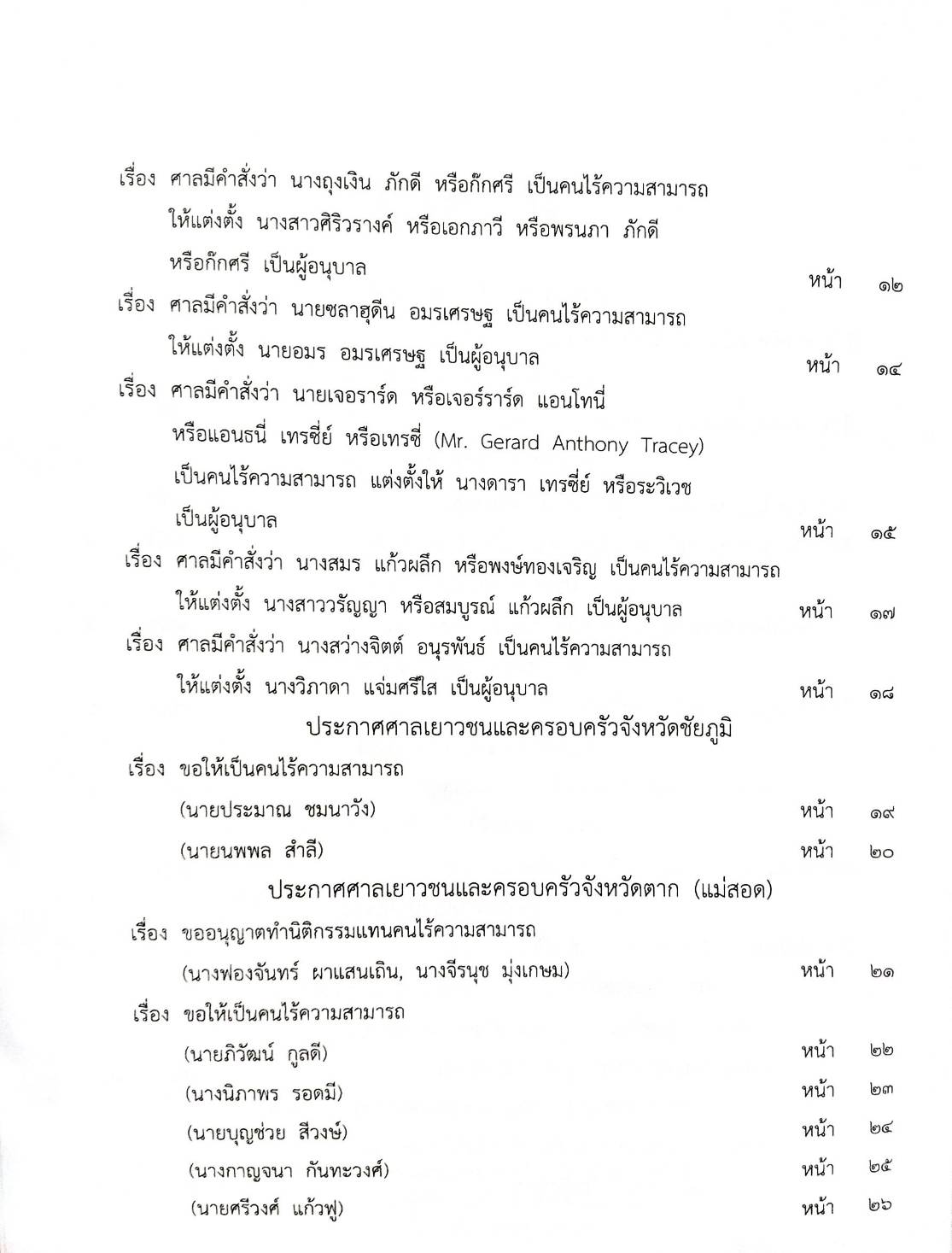 ประกาศนายทะเบียน จัดตั้งมูลนิธิ สมาคม ( ตอนที่ 96 ปี 67)