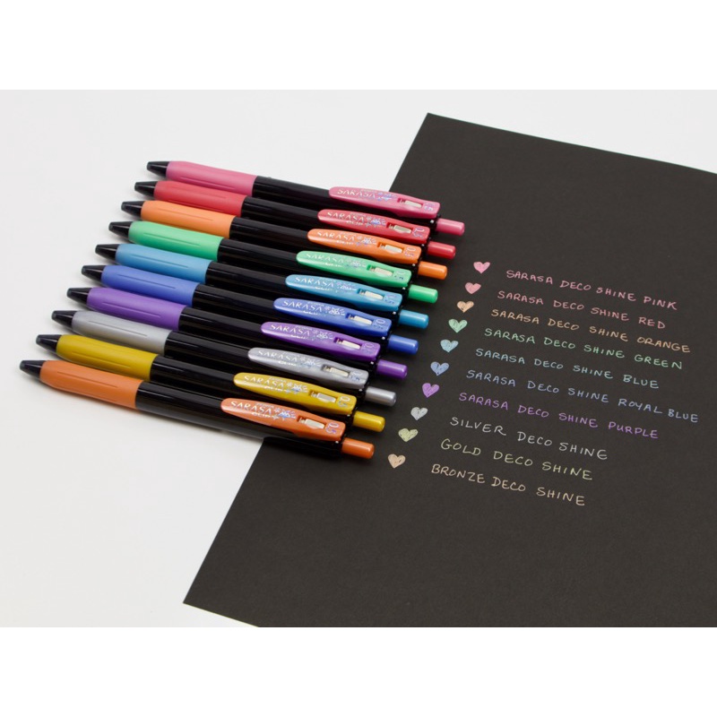 ZEBRA ปากกา Sarasa Clip 0.5 Decoshine Color (เลือกสีได้) จำนวน 1 ด้าม
