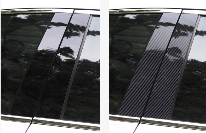 แต่งรถ เสากลางประตู เสากลาง เครฟล่า ดำเงา GAC Aion Y Plus