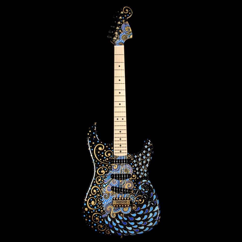 Fender Custom Shop Delta Blue Stratocaster Masterbuilt Greg Fessler with Sarah Gallenberger Artwork