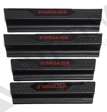 กาบบันไดข้าง Hyundai Stargazer กาบบันไดข้างดำด้าน สีแดงสุดพิเศษ