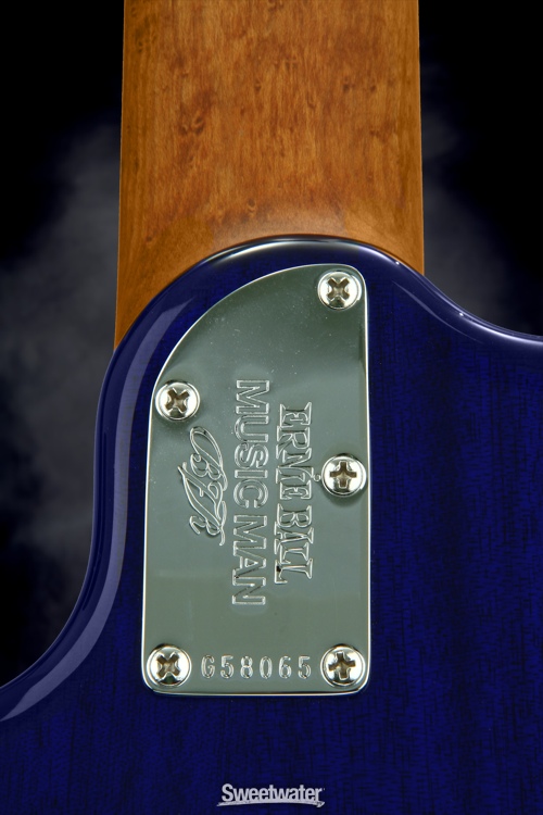 Ernie Ball Music Man JP15 Quilt Maple Top, Signed by John Petrucci - Limited Edition Blueberry Burst
