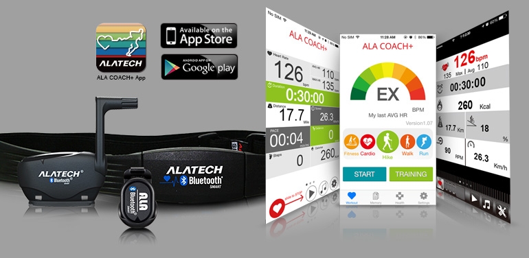 Alatech Heart rate Ant+ and Bluetooth (CS012) วัดการเต้นหัวใจ
