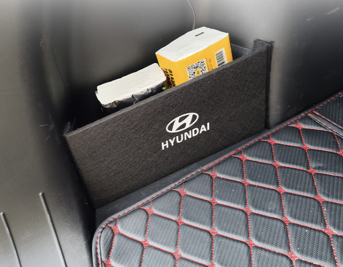 แผ่นกั้นของท้ายรถ กันไหล พร้อมโลโก้ Hyundai CRETA ฮุนได เครต้า