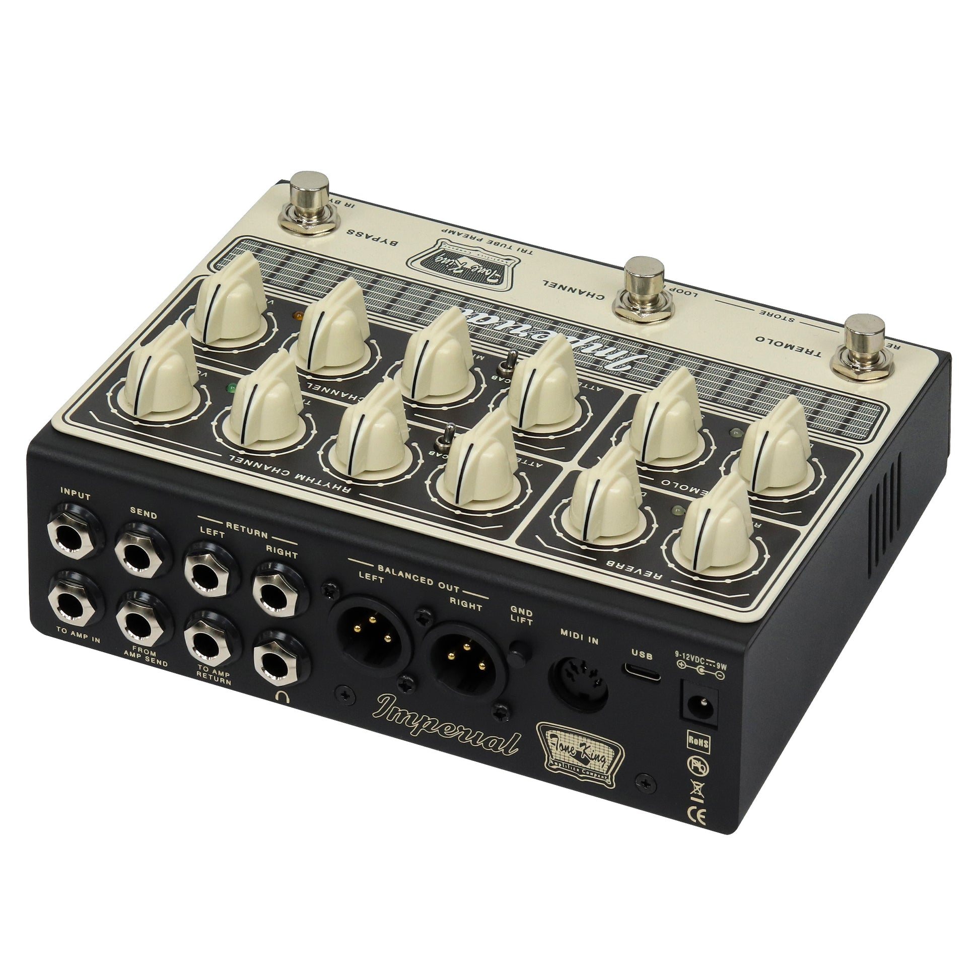 Tone King Imperial Preamp - Tri-tube Preamp Pedal