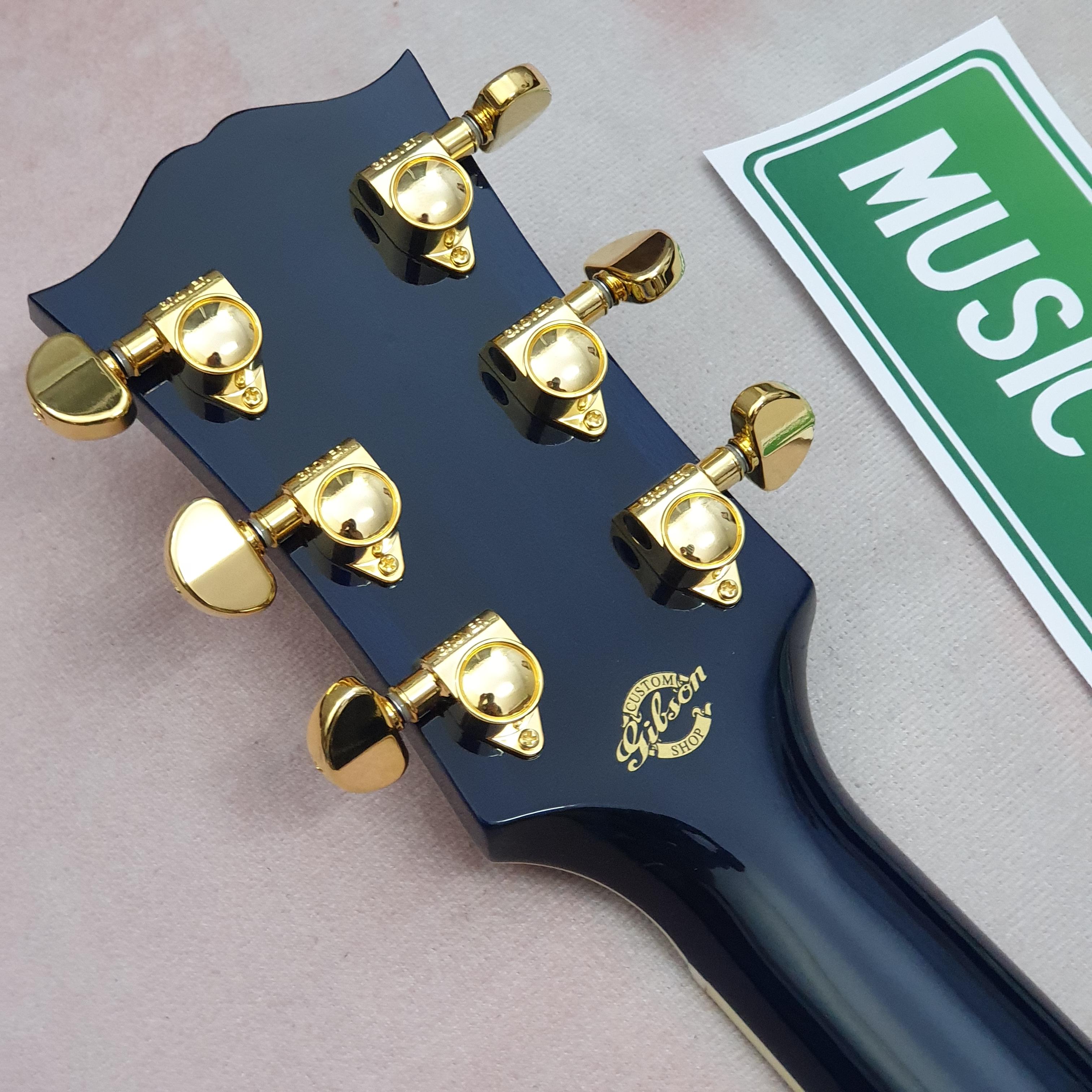 Gibson Acoustic SJ-200 Quilt Acoustic-electric Guitar - Viper Blue