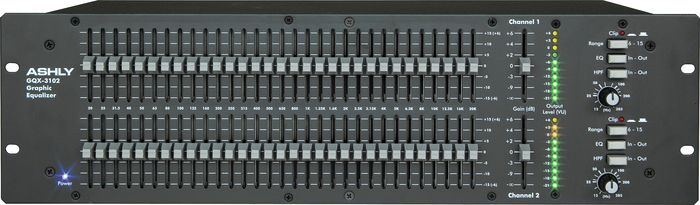Ashly Audio GQX-3102 Dual 31-Band Graphic Equalizer